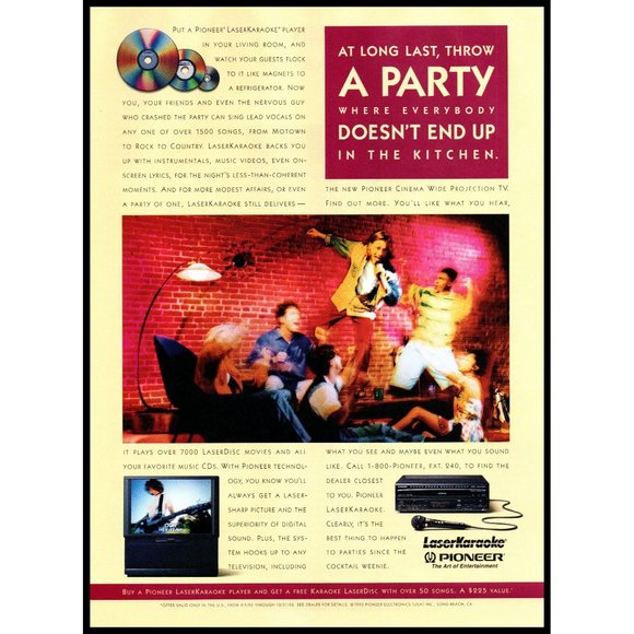 PIONEER Art 993 Pioneer Laser Karaoke Player Laser Disc Vintage